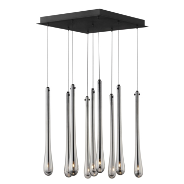 ET2 Stillo 9-Light LED Pendant - 3000K - 1,350 Lumens - 120V - Black
