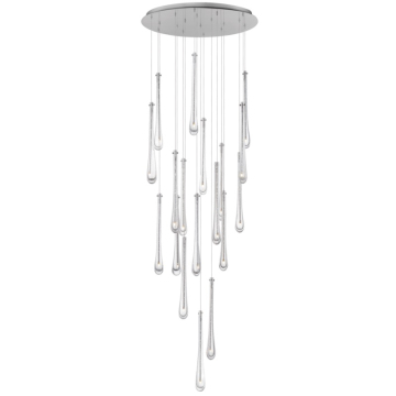 ET2 Stillo 18-Light LED Pendant - 3000K - 2,700 Lumens - 120V - Satin Nickel