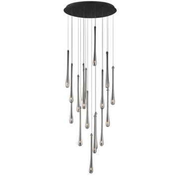 ET2 Stillo 18-Light LED Pendant - 3000K - 2,700 Lumens - 120V - Black