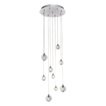 ET2 Harmony 9-Light LED Pendant - 3000K - 945 Lumens - 120V - Polished Chrome
