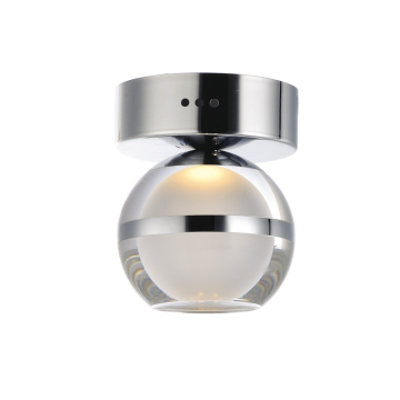 ET2 Swank LED Flush Mount / Wall Sconce - 3000K - 480 Lumens - 120V - Polished Chrome