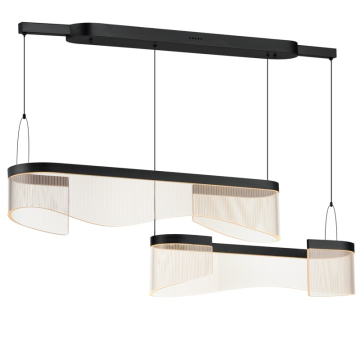 ET2 Sonata 2-Light LED Linear Pendant - 3000K - 1,400 Lumens - 120V - Black