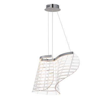 ET2 Tartan 1-Light LED Pendant - CCT Selectable - 120-277V - Polished Chrome
