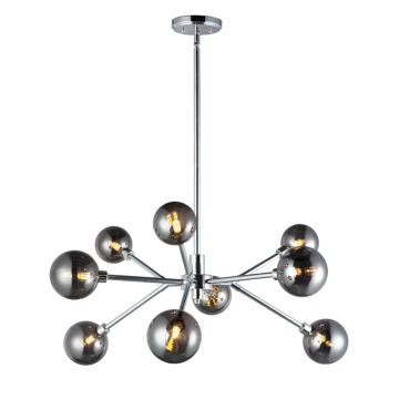 ET2 Asteroid 9-Light LED Pendant - 3000K - 4,050 Lumens - 120V - Polished Chrome