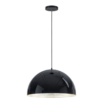 ET2 Hemisphere 24" LED Pendant - 3000K - 960 Lumens - 120-277V - Gloss Black