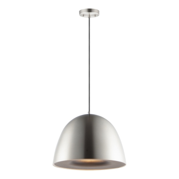 ET2 Fungo 16" LED Pendant - 3000K - 230 Lumens - Satin Nickel / Black