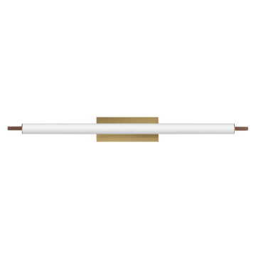 ET2 Joist 45" LED Vanity Light - 3000K - 120-277V - Whit Alabaster / Natural Aged Brass