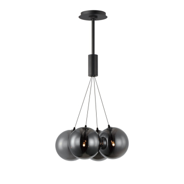 ET2 Burst 4-Light LED Pendant - 3000K - 580 Lumens - 120V - Smoke Glass
