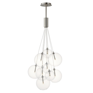 ET2 Burst 9-Light LED Pendant - 3000K - 1,300 Lumens - 120V - Clear Glass