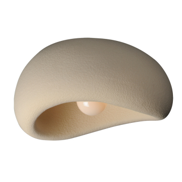 ET2 Moeraki 16" Flush Mount with LED Bulb - 3000K - 120V - Oyster