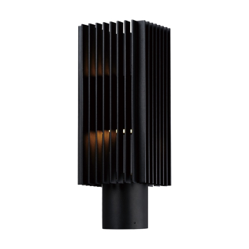 ET2 Rampart LED Post Mount Fixture - 3000K - 300 Lumens - 120V - Black