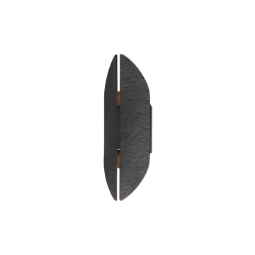 ET2 Tectonic 14" LED Outdoor Wall Sconce - 3000K - 480 Lumens - 120V - Black / Antique Brass