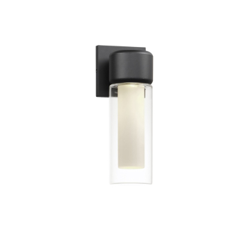ET2 Dram 12" LED Outdoor Wall Sconce - 3000K - 450 Lumens - 120V - Black