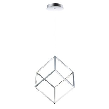 ET2 4 Square LED Pendant - 3000K - 1,500 Lumens - 120V - Polished Chrome
