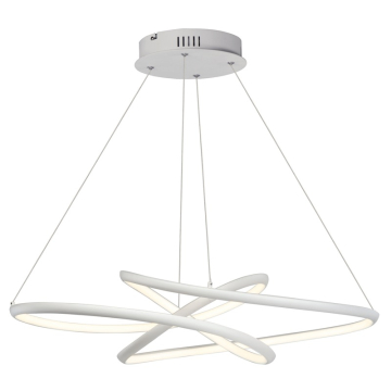 ET2 Twisted 36" LED Pendant - 3000K - 2,970 Lumens - 120-277V - Matte White