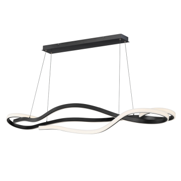 ET2 Serpentine 60" LED Horizontal Pendant - 3000K - 120-277V - Black