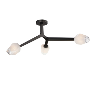 ET2 Blossom LED Flush Mount - 3000K - 1,200 Lumens - 120V - Black
