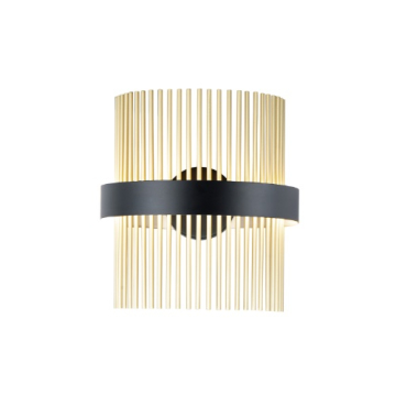 ET2 Chimes LED Wall Sconce - CCT Tunable (27K-6K) - 490 Lumens - 120-277V - Black / Satin Brass