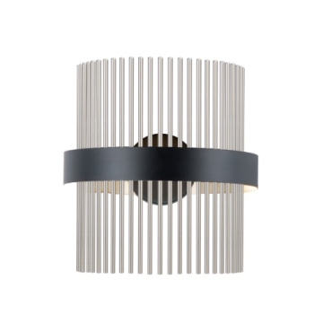 ET2 Chimes LED Wall Sconce - CCT Tunable (27K-6K) - 490 Lumens - 120-277V - Black / Satin Nickel