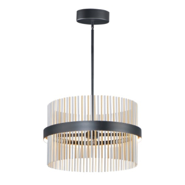 ET2 Chimes 24" LED Pendant - CCT Tunable (27K-6K) - 1,600 Lumens - 120-277V - Black / Satin Brass / Satin Nickel
