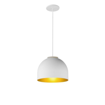 ET2 Foster Mini LED Pendant - 3000K - 120V - White / Gold