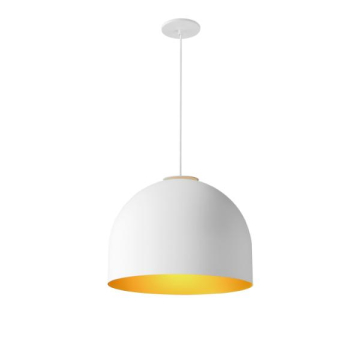 ET2 Foster 16" LED Pendant - 3000K - 120V - White / Gold