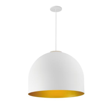 ET2 Foster 20" LED Pendant - 3000K - 120V - White / Gold