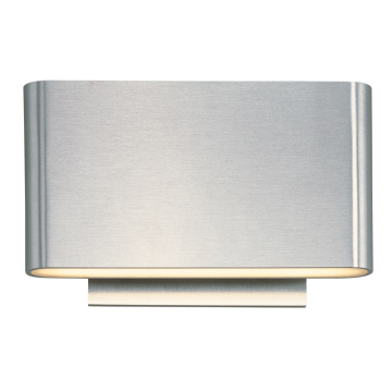 ET2 Alumilux Spartan LED Outdoor Wall Sconce - Up + Down Light - 3000K - 510 Lumens - 120V - Satin Aluminum