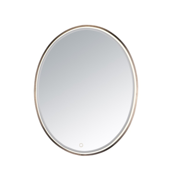 ET2 Oval LED Mirror - CCT Selectable - 1,100 Lumens - 120V - Anodized Bronze