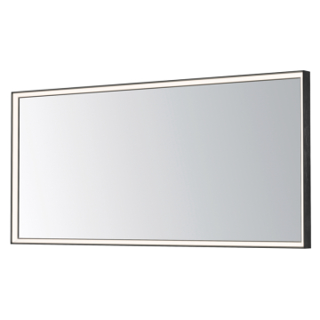 ET2 Bevel 60"x28" LED Mirror - CCT Selectable - 120V - Brushed Black