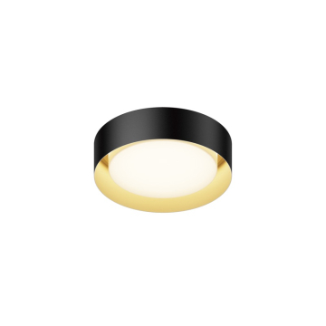 ET2 Echo 13" LED Flush Mount - CCT Selectable - 1,200 Lumens - 120-277V - Black / Gold
