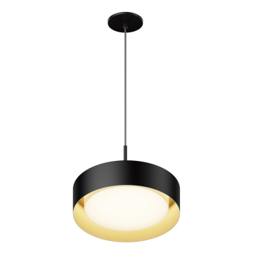 ET2 Echo 13" LED Pendant - CCT Selectable - 1,200 Lumens - 120-277V - Black / Gold