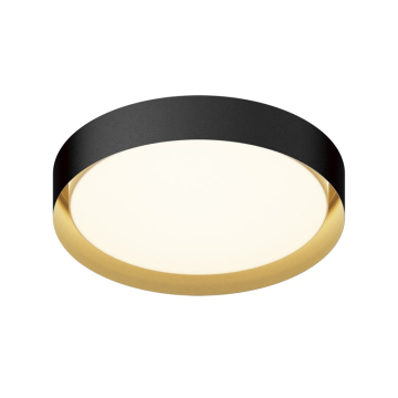 ET2 Echo 24" LED Flush Mount - CCT Selectable - 2,400 Lumens - 120-277V - Black / Gold
