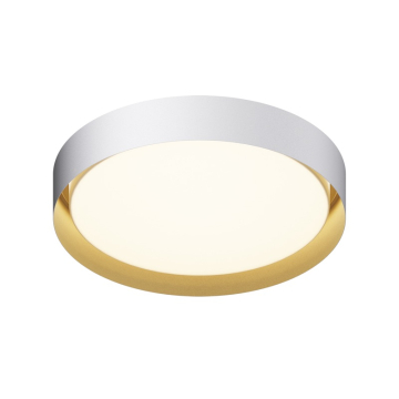 ET2 Echo 24" LED Flush Mount - CCT Selectable - 2,400 Lumens - 120-277V - White / Gold