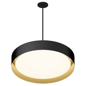 ET2 Echo 24" LED Pendant - CCT Selectable - 2,400 Lumens - 120-277V - Black / Gold
