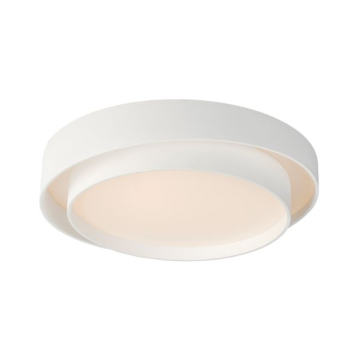 ET2 Ziggurat 24" LED Flush Mount - 3000K - 120-277V - White