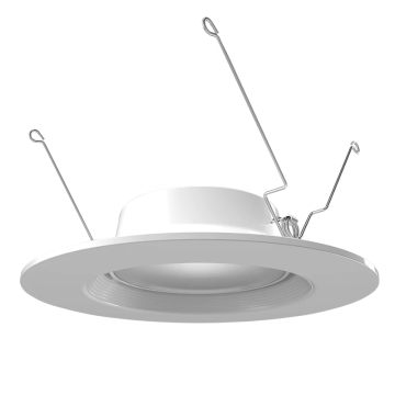RAB ECLIPSE 6" Retrofit LED Downlight w/ Nightlight - Baffle Trim - 9.5W - CCT Selectable - 960 Lumens - 120V - White