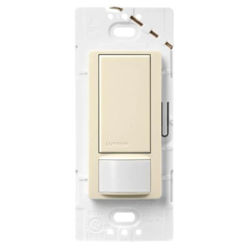 Lutron Maestro Vacancy Sensor Switch - Large Room / Fan - 120V - Almond