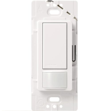 Lutron Maestro Vacancy Sensor Switch - Large Room / Fan - 120V - White