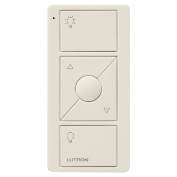 Lutron Original 3-Button Pico Smart Remote with Raise/Lower and Preset - Light Icons - Light Almond
