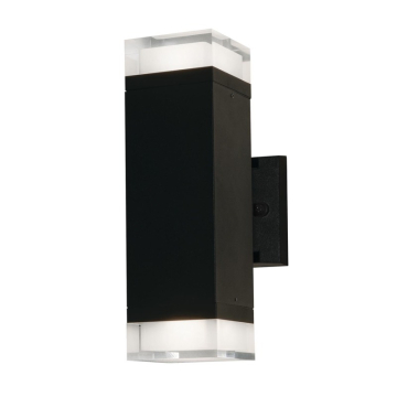 AFX Edmund 2-Light LED Outdoor Wall Sconce - CCT Selectable - 120-277V - Black