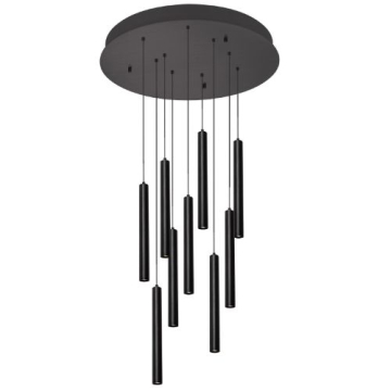 AFX Eli 9-Light Round Pendant - 3000K - 120-277V - Black