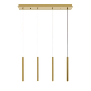 AFX Eli 4-Light Linear Pendant - 3000K - 120-277V - Satin Brass