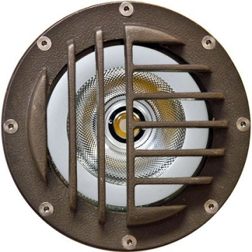 Dabmar In-Ground Well Flood Light w/ Convex Grill - PAR38 Lamp - 2700K - 120-277V