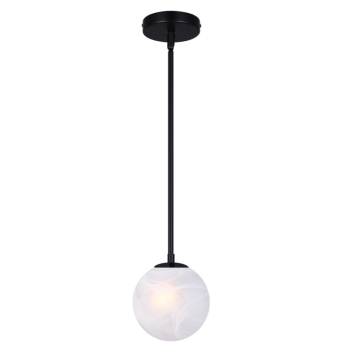Canarm Mackenna 1-Light Pendant - 120V - Black