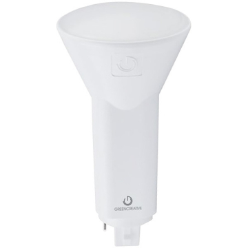 Green Creative 6W LED PL Lamp - 4-Pin G24q/GX24q Base - 2700K - 570 Lumens- Ballast Compatible