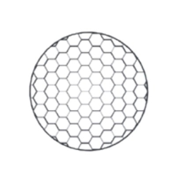 Green Creative Orbit Series Small Honeycomb Louver - Black