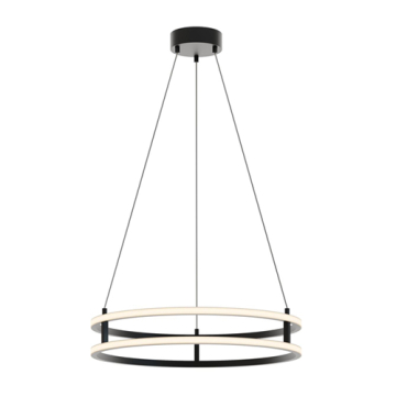 AFX Gemini 24" LED Pendant Light - CCT Selectable - 120-277V - Black