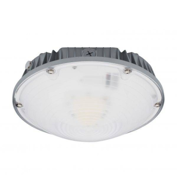 Litetronics 12" 39W LED Round Garage Light - 4000K - 5,200 Lumens - 120-277V