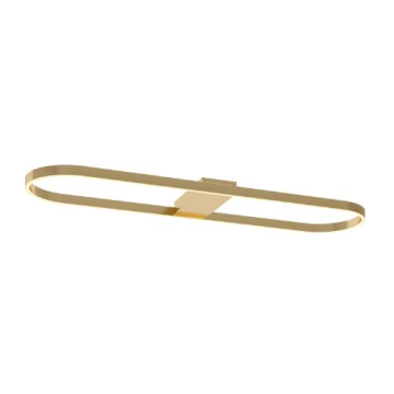AFX Glo 48" Linear Semi-Flush - 3000K - 120V - Satin Brass
